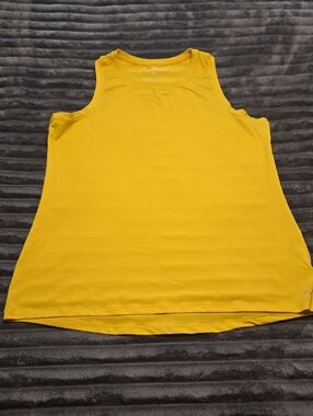 DSG Yellow Scoop Neck Tank Top